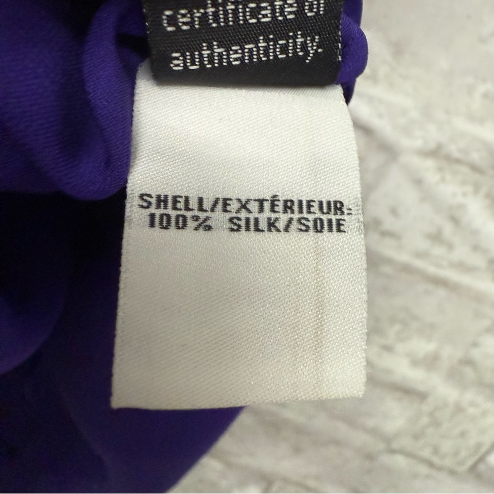 Diane von Furstenberg Silk Sleeveless Top Women’s‎ Medium Purple - Picture 5 of 8